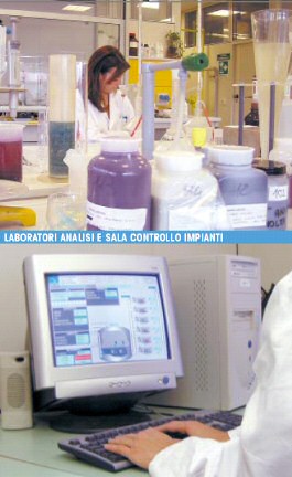 Laboratori analisi e sala controllo impianti